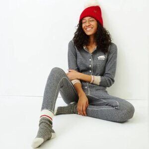 ROOTS | Cabin Waffle Onesie Jumpsuit Pajamas Long Johns | Sz. S